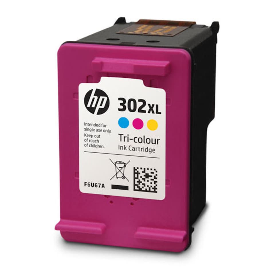 image 1 of 2x HP 302XL Colour Genuine Ink Cartridges