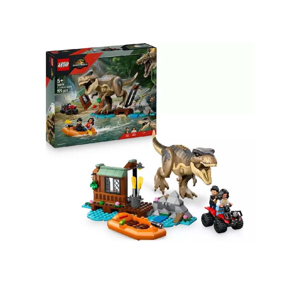 image 1 of Lego Jurassic World 76975 T-Rex River Escape 199 Piece Set