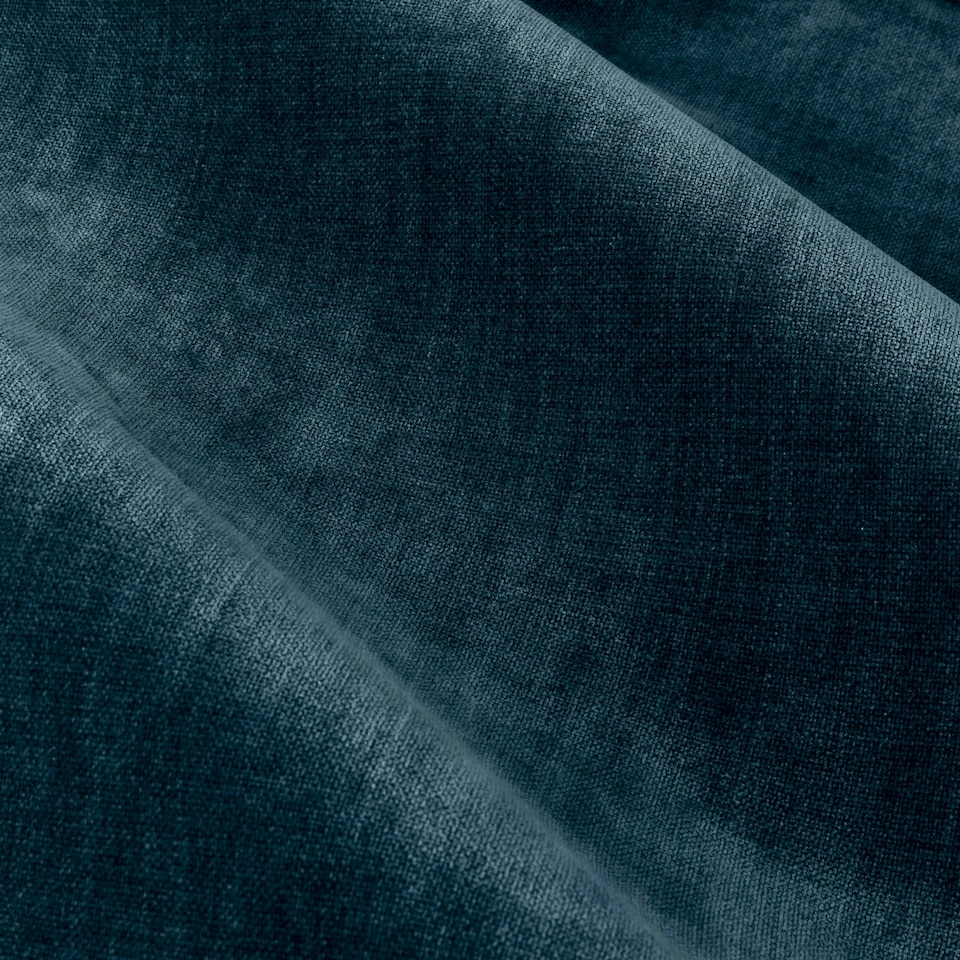 image 1 of Yard Heavy Chenille Velvet Navy Eyelet Curtains 168 x 137cm