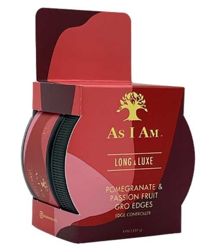 image 1 of As I Am Long And Luxe Pomegranate Passion Fruit Gro Edges Controller 137 g
