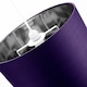 image 2 of Contemporary Purple Cotton 12 Inch Table-Pendant Lamp Shade with Shiny Silver Inner | Purple