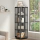 image 4 of Living and Home Black Steel 4-Tier Bookcase Files Storage Rack - Black 40* 40*138.5cm | Black