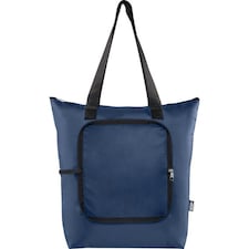EcoFold RPET Foldable 15L Cooler Tote Bag - Navy - One Size