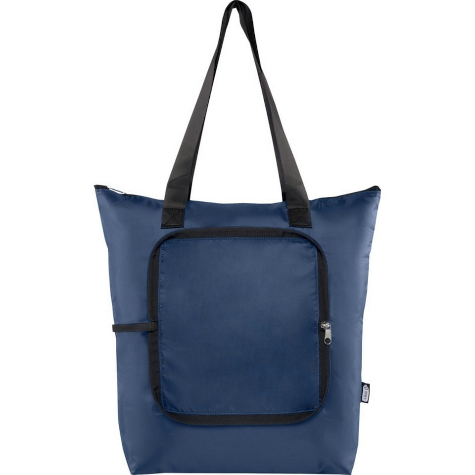 image 1 of EcoFold RPET Foldable 15L Cooler Tote Bag - Navy - One Size