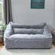 image 3 of icon Cecilia Bean Bag Sofa Grey Giant Chenille Bean Bag Chair Grey