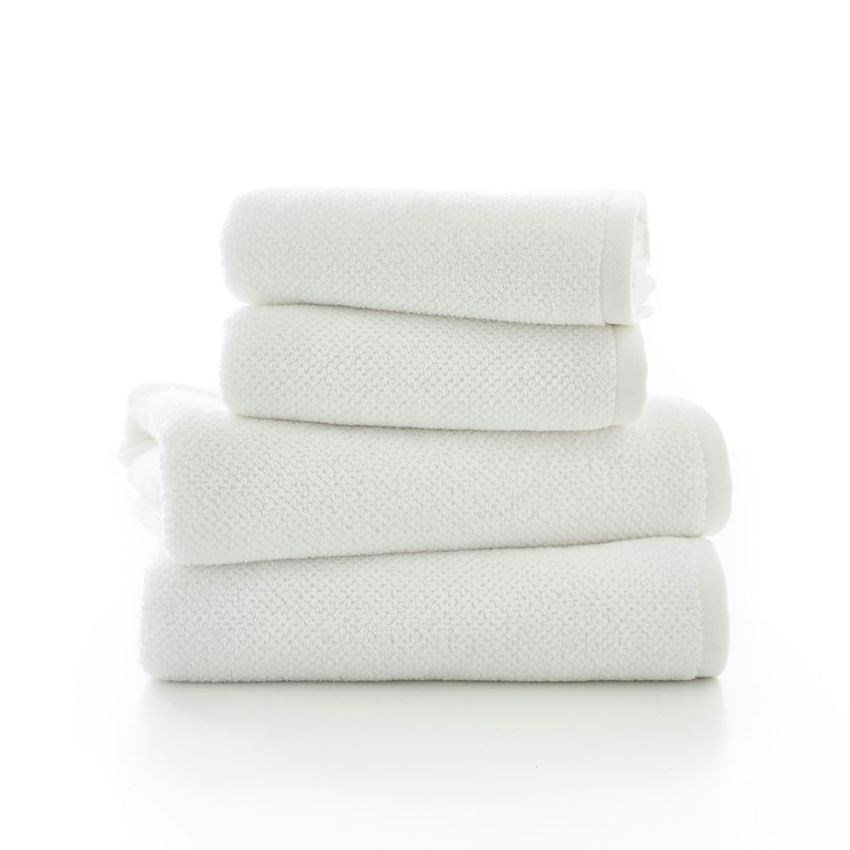image 1 of Romeo 100% Cotton Absorbent Soft Bathroom Towels - Hand, Bath, Sheet | Cream | Stone | Bath sheet
