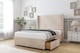 image 3 of Sloomy Devonshire Sand Naples Divan Bed With Mattress No Drawers With 54" Wingback Headboard 3' Single | Cream | Sand | Single | 1
