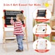 image 6 of COSTWAY 3-in-1 Freestanding Kids Art Easel Drawing Board