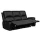image 1 of Electric Recliner PU Leather 3-Seater Sofa In Black