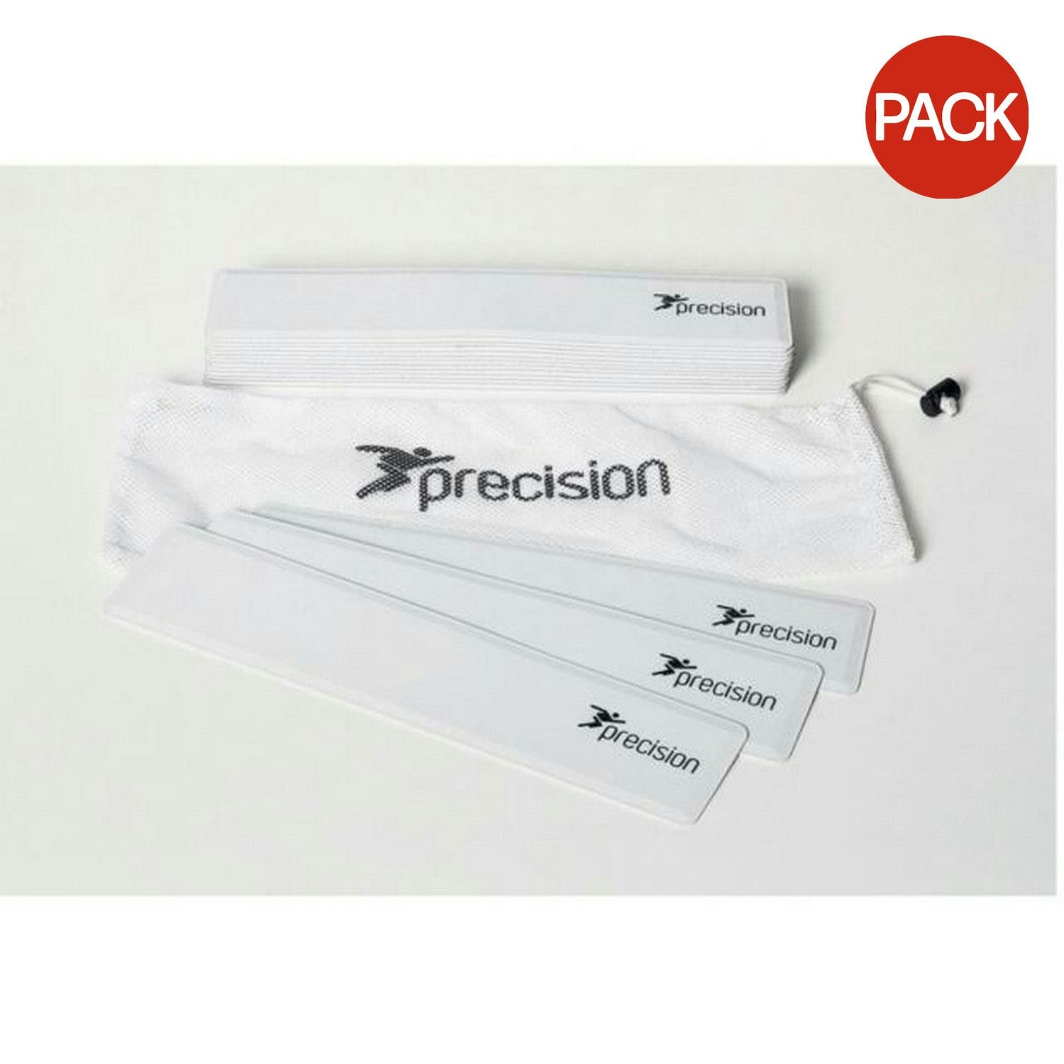 Precision Rubber Rectangular Marker (Pack Of 15) - White - One Size