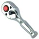 image 5 of 3/8in Drive Stubby Headed Ratchet Socket Driver 90 Teeth Quick Rel Reversible