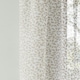 image 3 of Pair of Willow Natural Leaf Print Voile Panels 122 cm (48 inch) Rod Pocket Linen Look Panels for Bedroom and Living Room