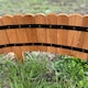 image 9 of Wooden Log Roll Style Garden Lawn Edging (70cm x 20cm) - 6 Panels