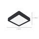image 4 of EGLO Fueva 6 Ultra-Slim Tri-Colour Black Square LED Ceiling Light WBS Black