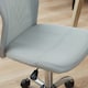image 8 of Vinsetto Mesh Back Armless Office Chair with Adjustable Height, Wheels Grey