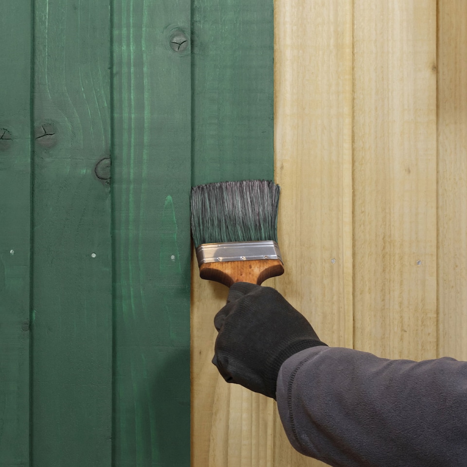 image 1 of Roxil Wood Stain Preserver (1L Fir Green) - 5 Year Protection for Indoor & Outdoor Decking, Fence, Shed, Furniture.5 m Coverage