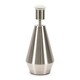 image 3 of ValueLights Jax Brushed Chrome Metal Pear Shaped Dimmable Touch Table Lamp Base