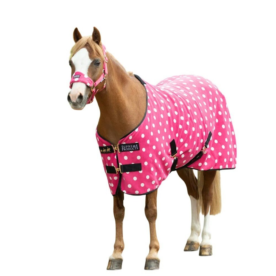 Supreme Products Dotty Fleece Horse Rug - Paradise Pink - 6´ 9"