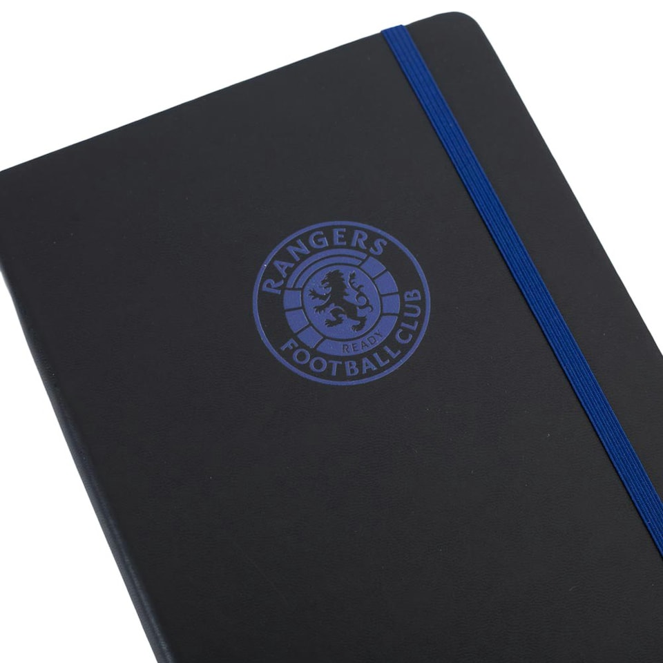 image 1 of Rangers FC Classic Crest Notebook - Black/Royal Blue - One Size