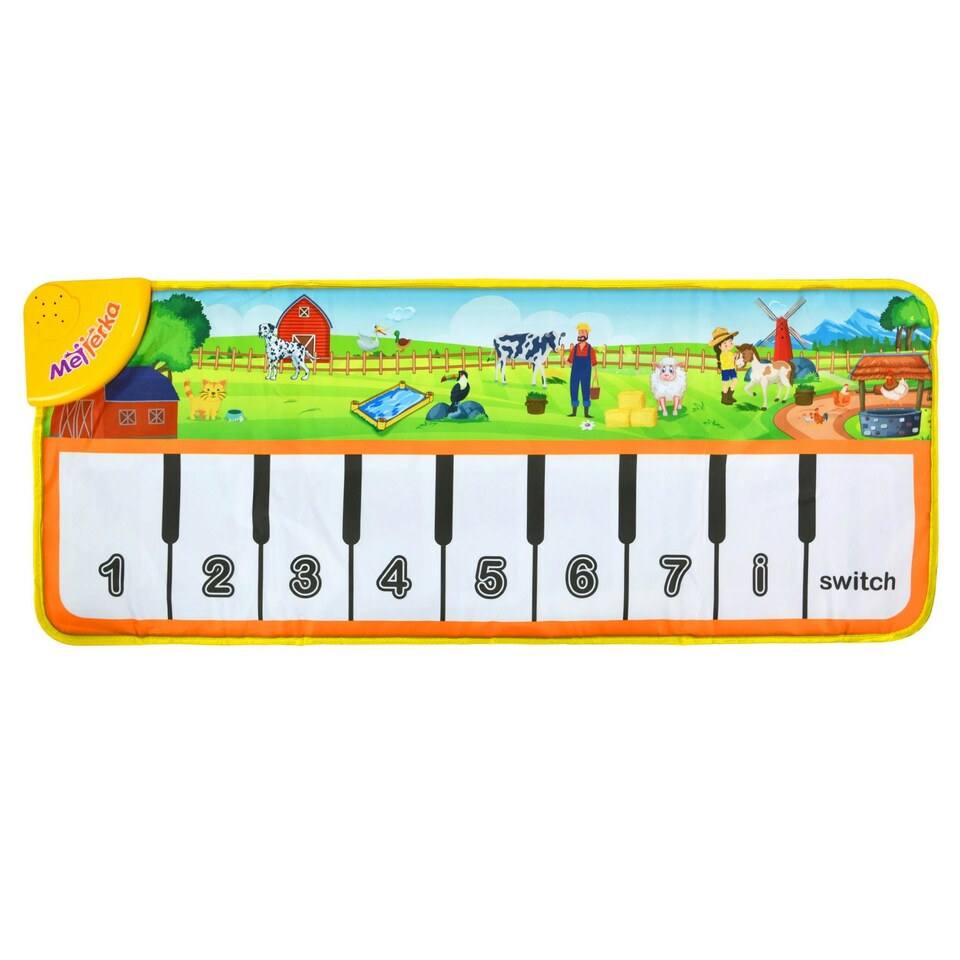 image 1 of Little Star Piano Farm Mat Musical Toy with Piano & Animal Sounds