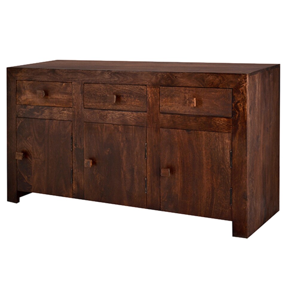 image 1 of Toko Dark Mango Large Sideboard - Solid Mango Wood - L45 x W135 x H75 cm | Brown