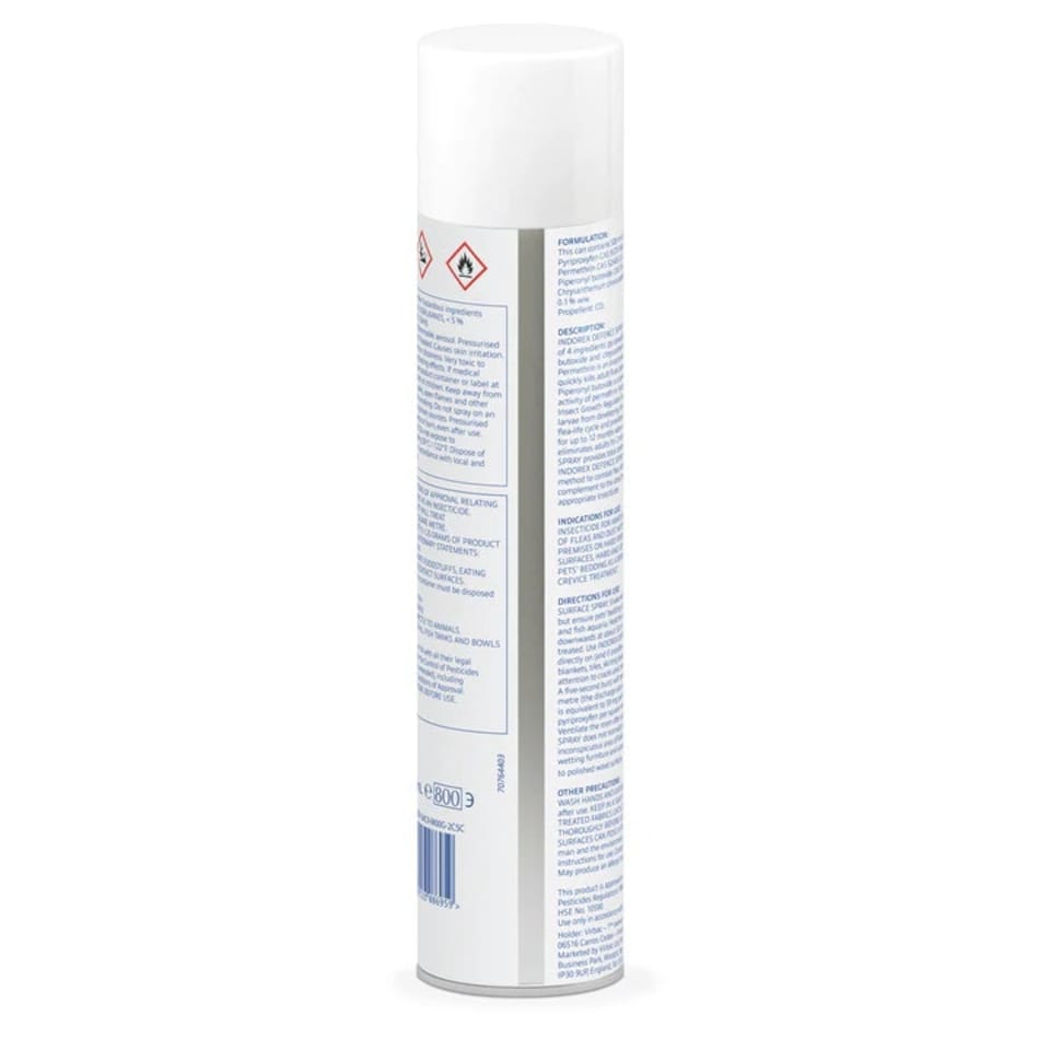 image 1 of VIRBAC Indorex Defence Flea Spray 500Ml