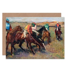 Edgar Degas Before The Race C1882 Painting Fine Art Art Card