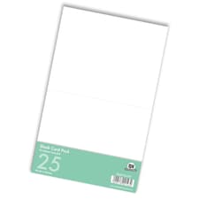 25 Pack of Blank Cards and Envelopes Quality 300GSM Card Stock with Envelope Card Size 172mm x 137mm Envelope Size 175mm x 145mm