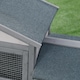 image 8 of PawHut Rabbit Hutch, Guinea Pig Hutch Outdoor Double Tier w/ Ramp, Grey