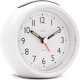 image 4 of Acctim Grace Non-Ticking Sweep Analogue Bedroom Alarm Clock | White | White