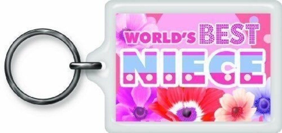 image 1 of Special Niece Sentimental Keyring - Birthday Christmas Gift