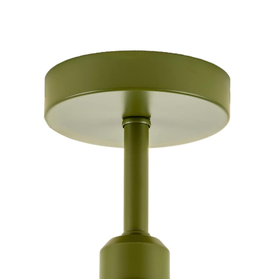 image 1 of Traditional Olive Green Ceiling Light Fitting to Hold Lamp Shades