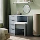 image 2 of Menai 4 Drawer Vanity in Denim Blue (Ready Assembled) | Blue | Denim Blue