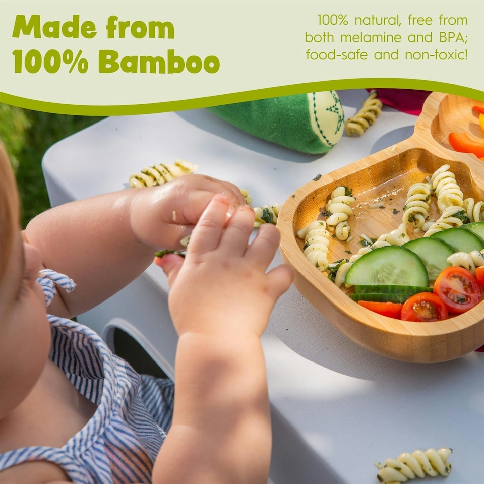 image 1 of Tiny Dining 5pc Bamboo Llama Baby Weaning Set - Yellow