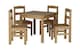 image 1 of Panama Dining Set - Natural Wax | Brown | 5