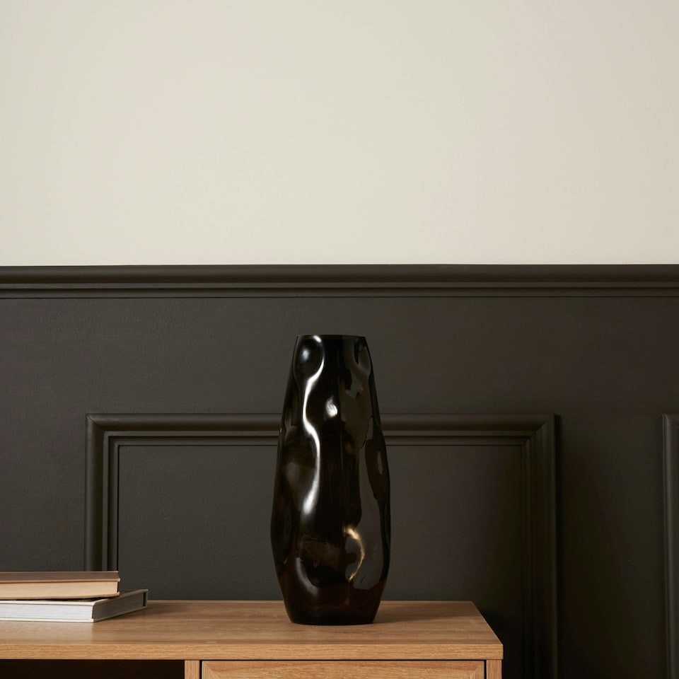 image 1 of BHS Ombre Glass Vase, Smoke