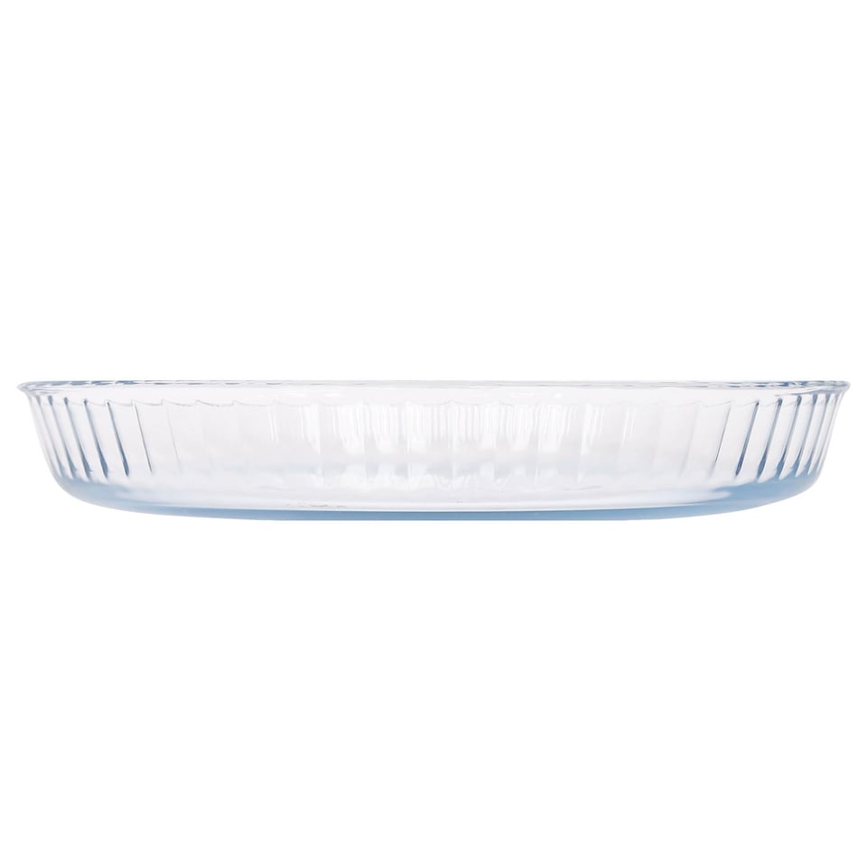 image 1 of Argon Tableware Optical Round Glass Oven Dish - 32cm x 32cm | Clear | Clear | 32cm x 32cm