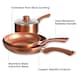 image 2 of Cermalon 5 Piece Copper Non Stick and All Hob Compatible Cookware Pan Set