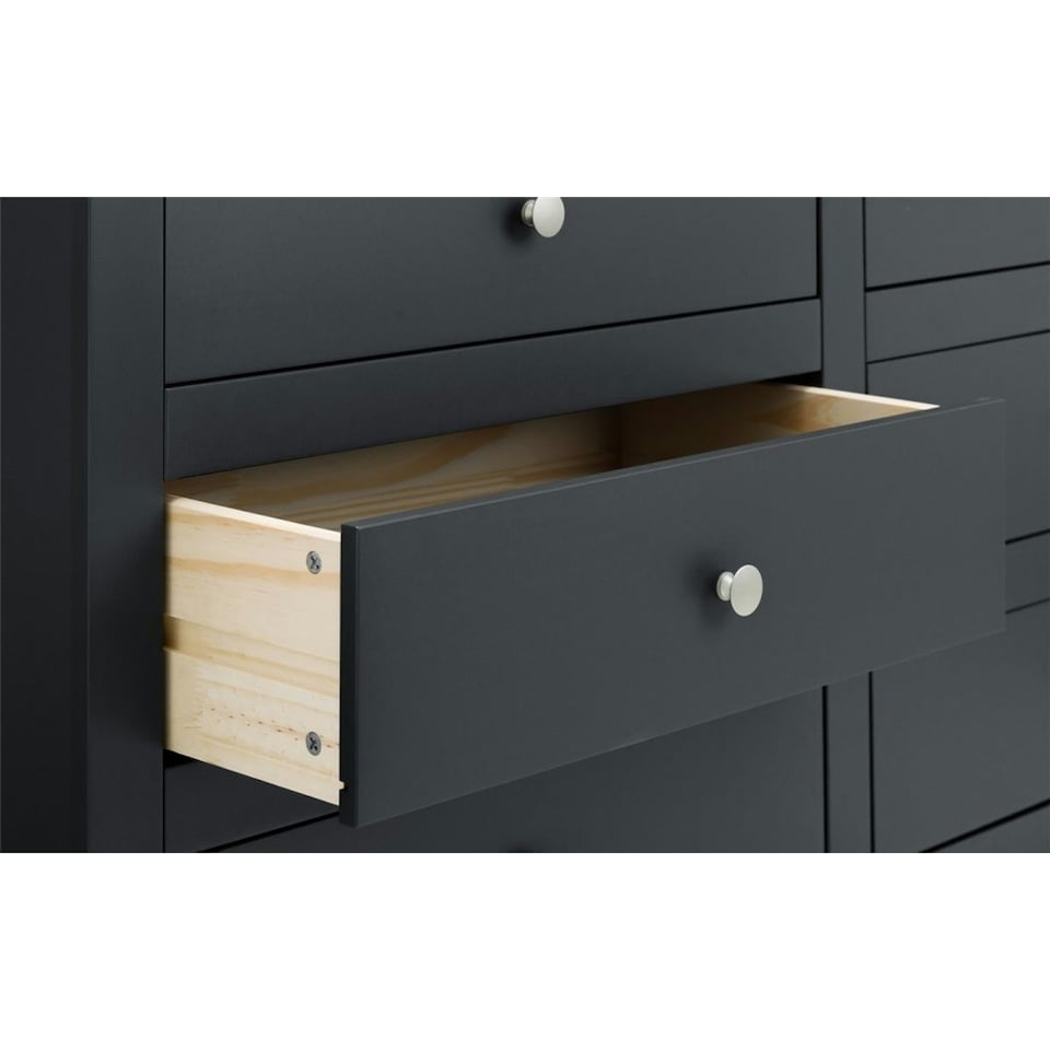 image 1 of Clean Anthracite 6 Drawer Chest