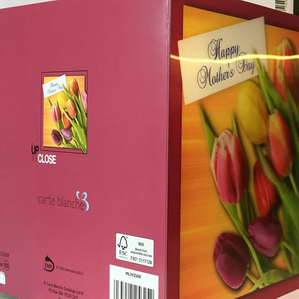 image 1 of 3D Holographic Anyone Happy Mother's day, Mother's day Greetings Card
