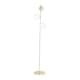 image 1 of White Orb and Gold Metal Floor Lamp