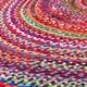 image 3 of SUNDAR Round Rug Braided with Recycled Fabric - L120 x W120 - Multicolour