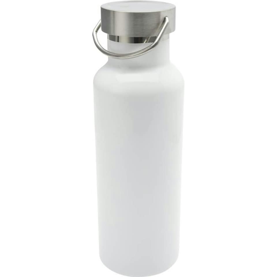 image 1 of Thor Recycled Stainless Steel 500ml Water Bottle - White - One Size