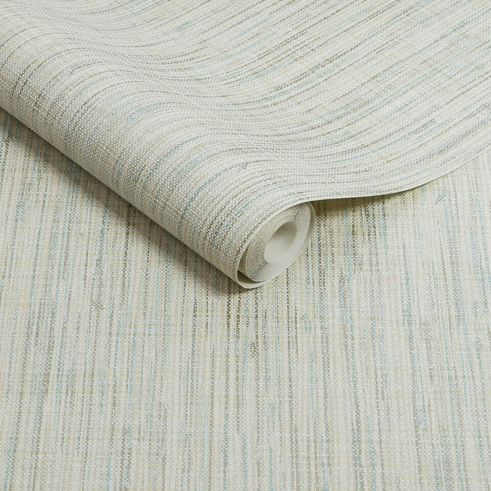 image 1 of Superfresco Linden Texture Lagoon Wallpaper Blue | Lagoon