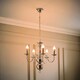 image 2 of ValueLights Traditional 5 Way Chrome Flemish Style Ceiling Light Chandelier Fitting | Chrome