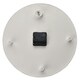 image 3 of Interval Resin Wall Clock 30cm - Pewter Grey | Pewter