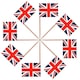 image 9 of 50 Union Jack Flag Cocktail Sticks | Multi