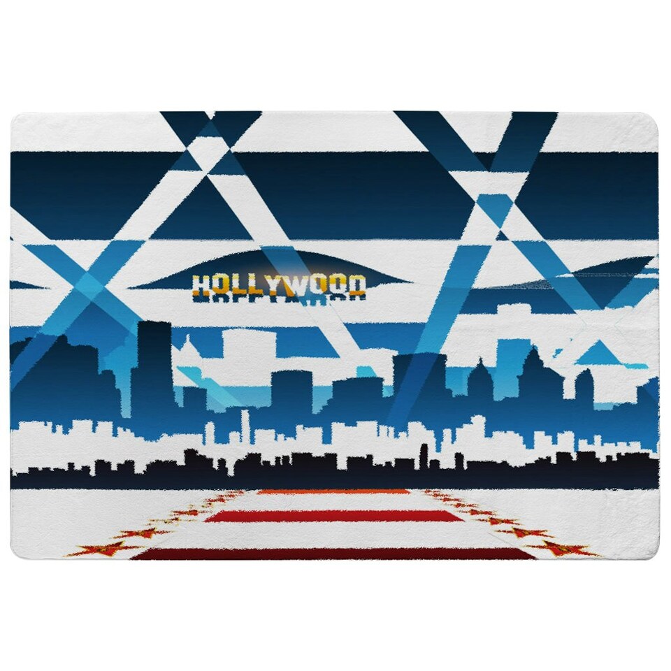 image 1 of Hollywood (Rug) Blue | Medium: 80x150cm