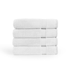 100% Cotton White Hand Towels (Pack of 4) White | Hand towel