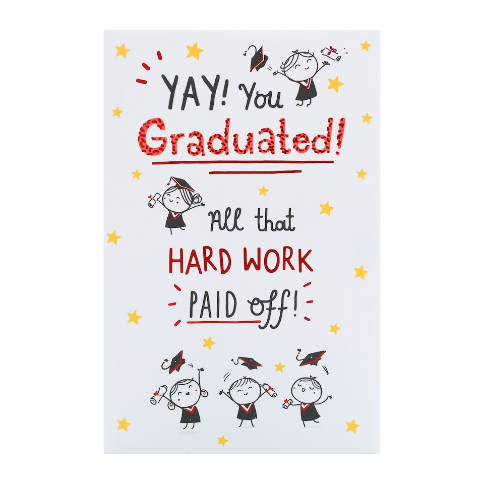 image 1 of Graduation/Congratulations Card for Him/Her/Friend | Yay! Design